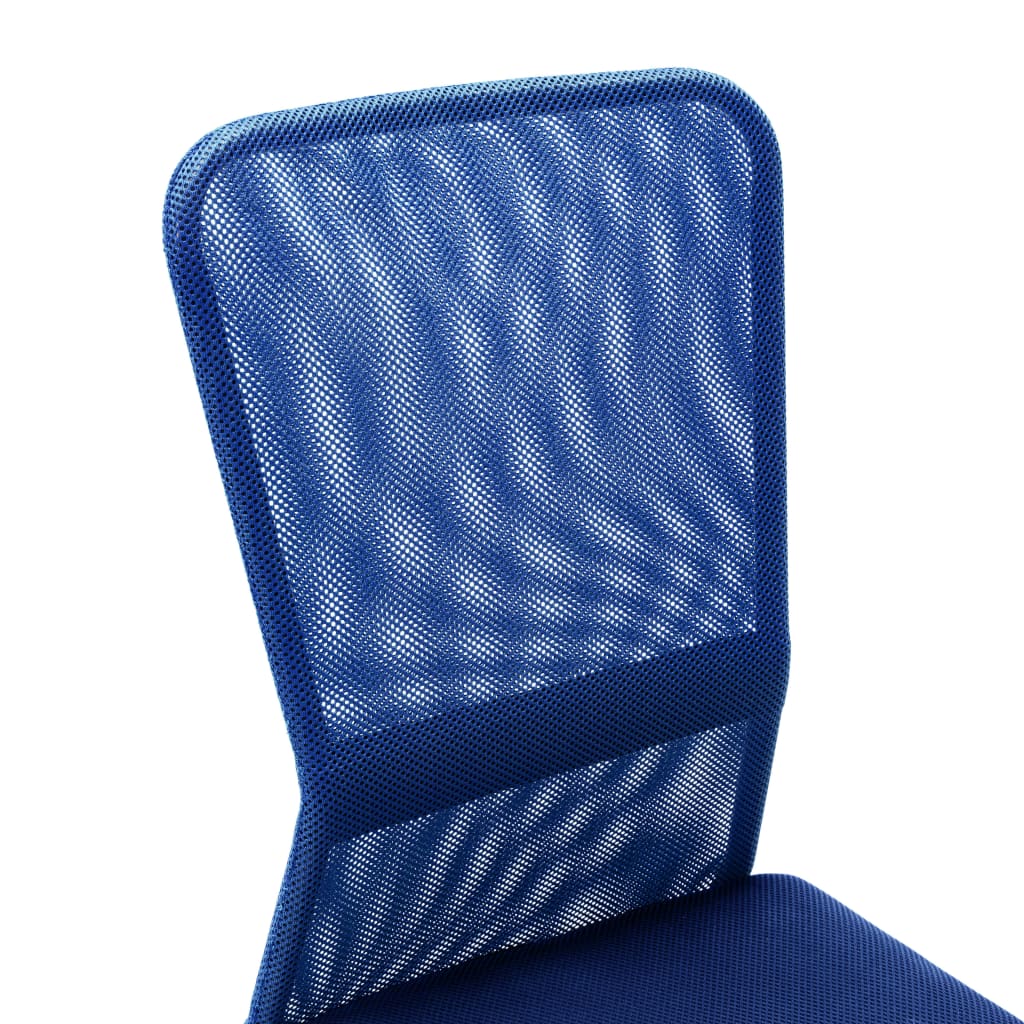 Chaise de bureau Bleu 44x52x100 cm Tissu en maille Chaises de bureau vidaXL   