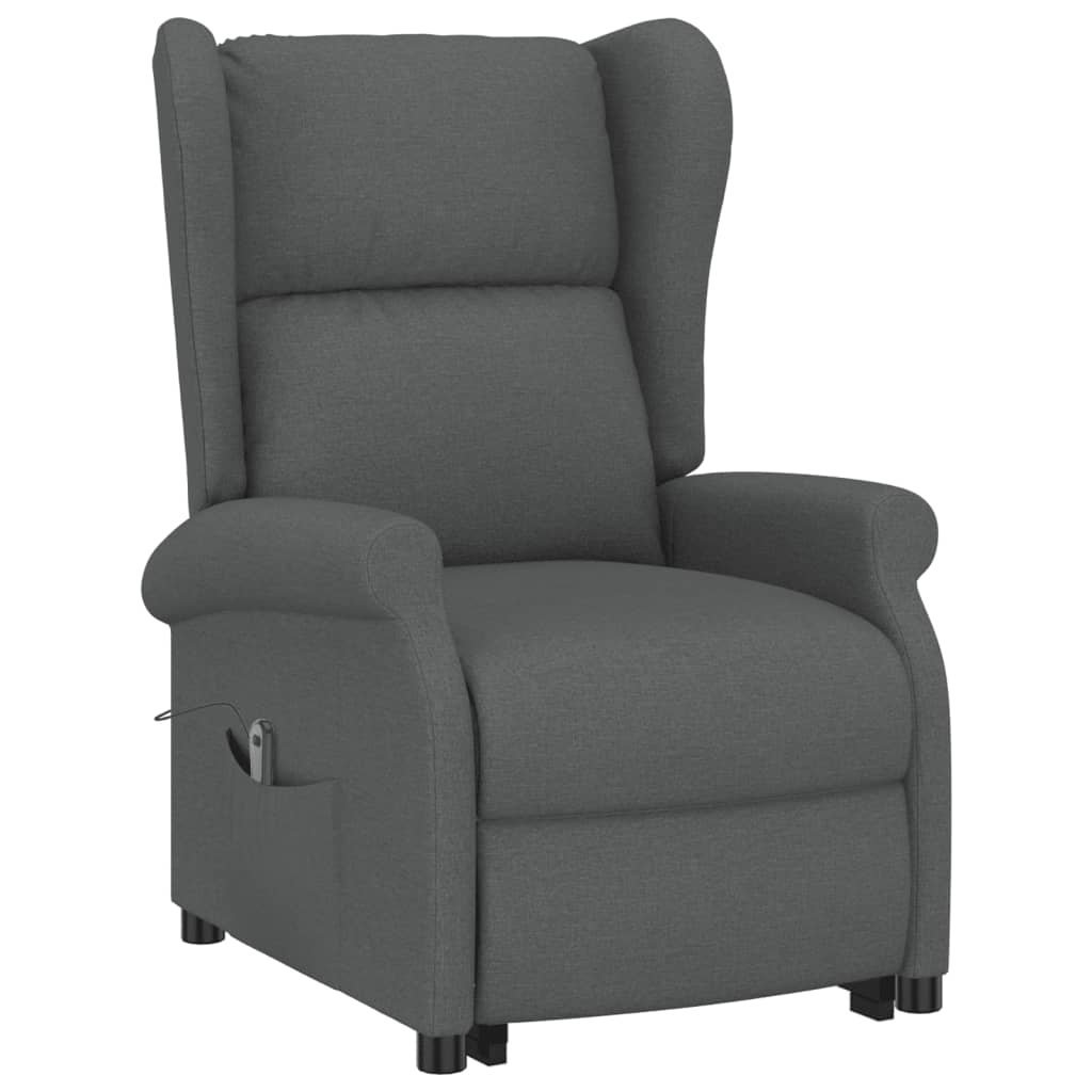 vidaXL Fauteuil Gris foncé Tissu - Xios Store SNC