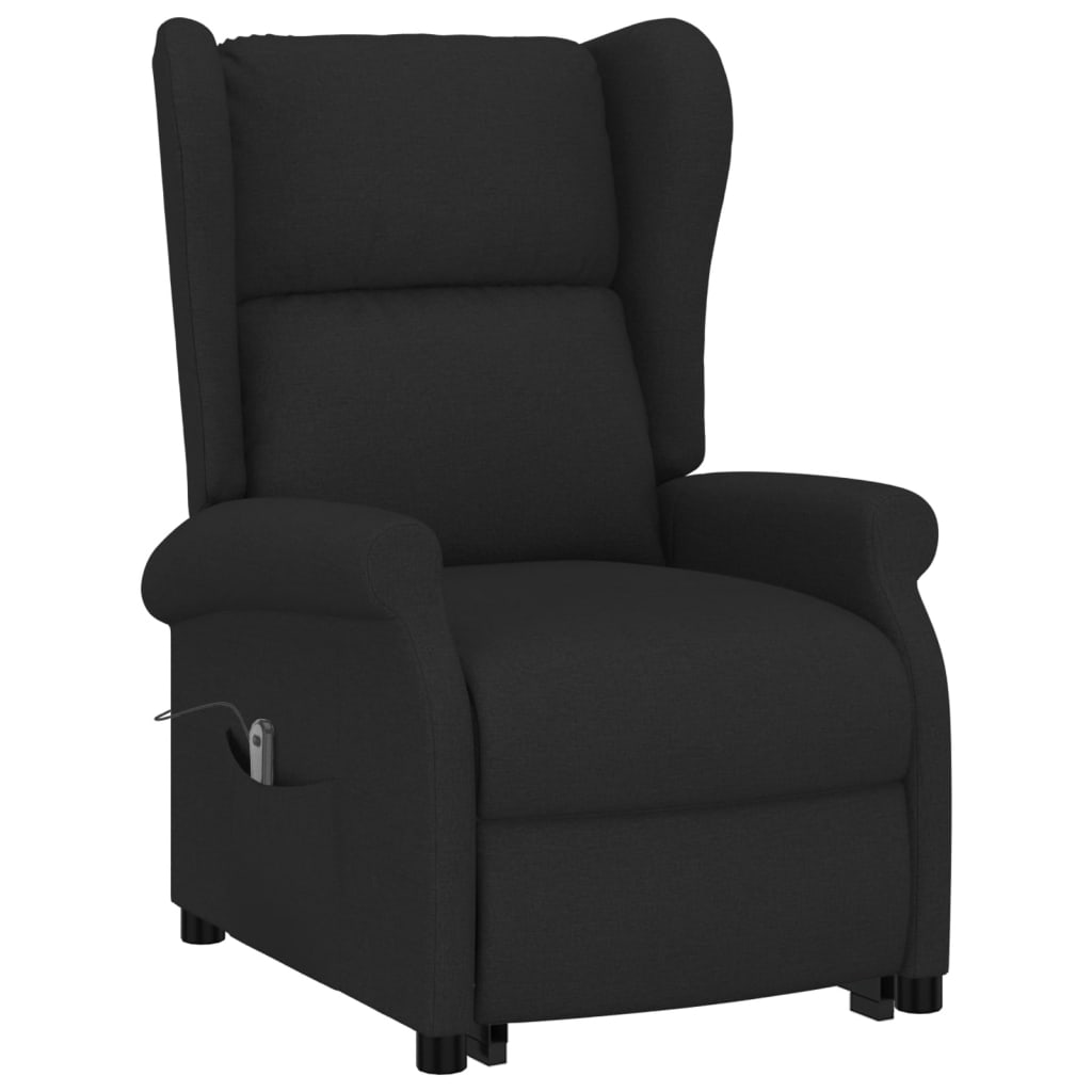 vidaXL Fauteuil Noir Tissu - Xios Store SNC