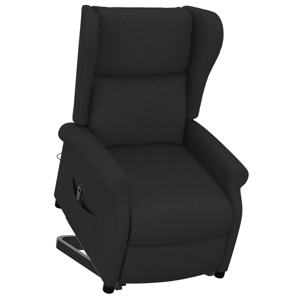 vidaXL Fauteuil Noir Tissu - Xios Store SNC