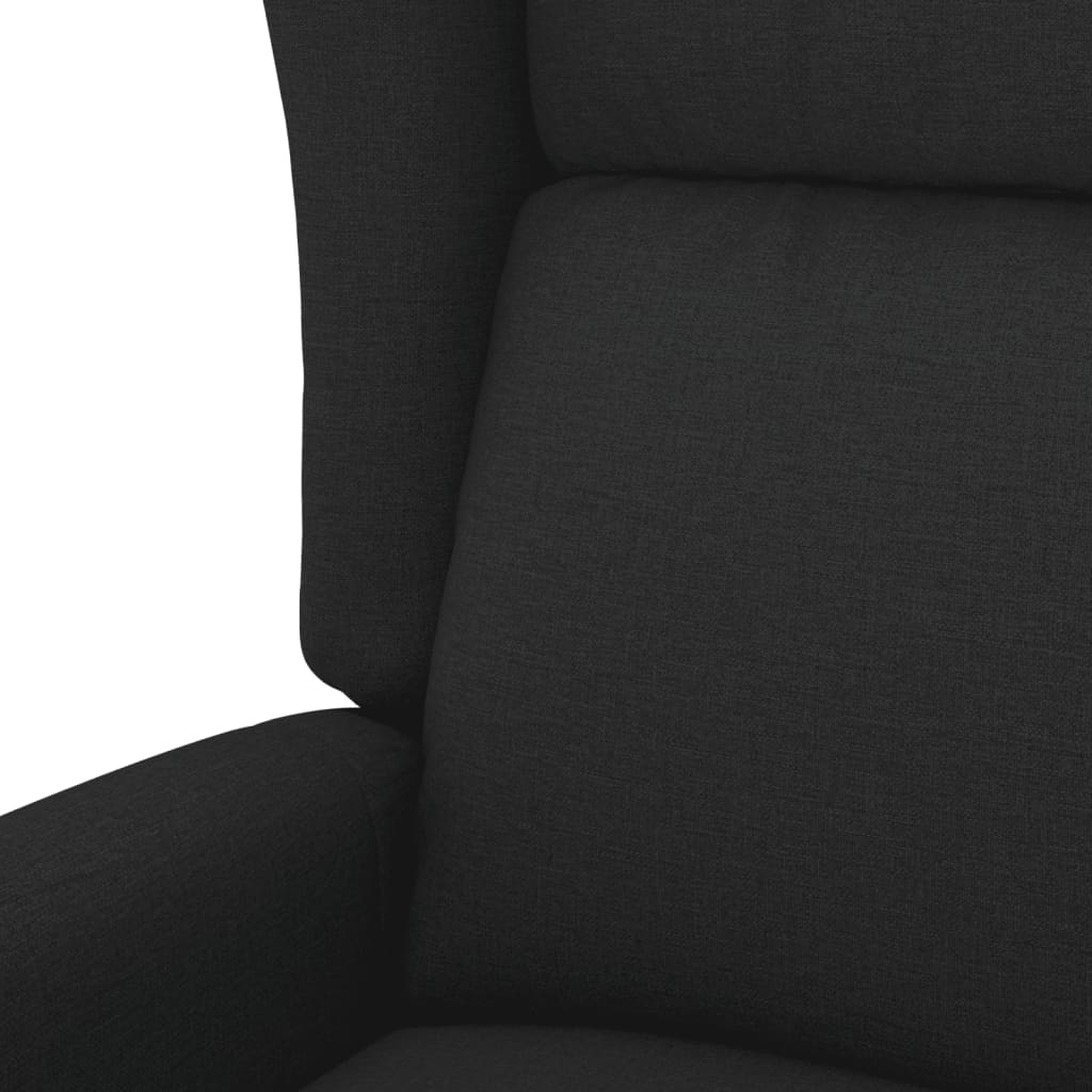 vidaXL Fauteuil Noir Tissu - Xios Store SNC