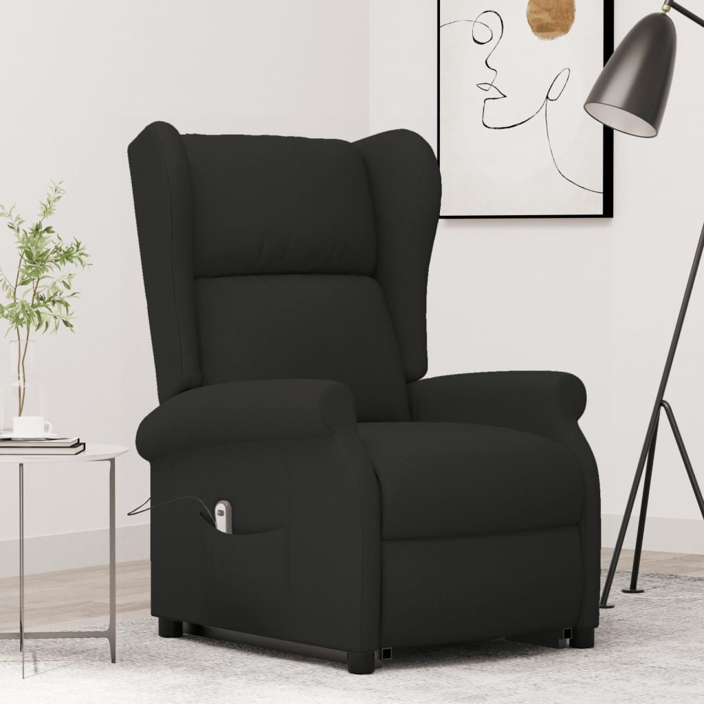 vidaXL Fauteuil Noir Tissu - Xios Store SNC