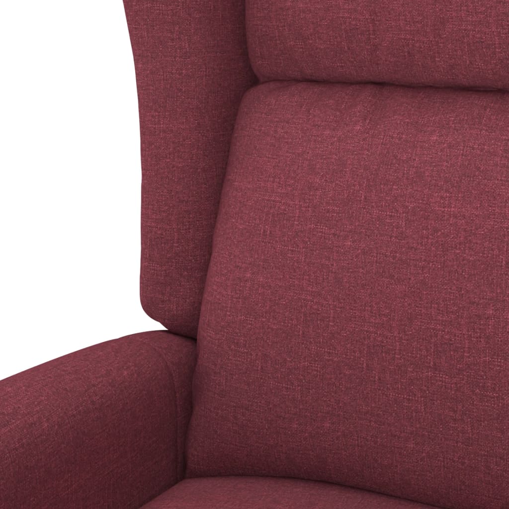 vidaXL Fauteuil Rouge bordeaux Tissu - Xios Store SNC