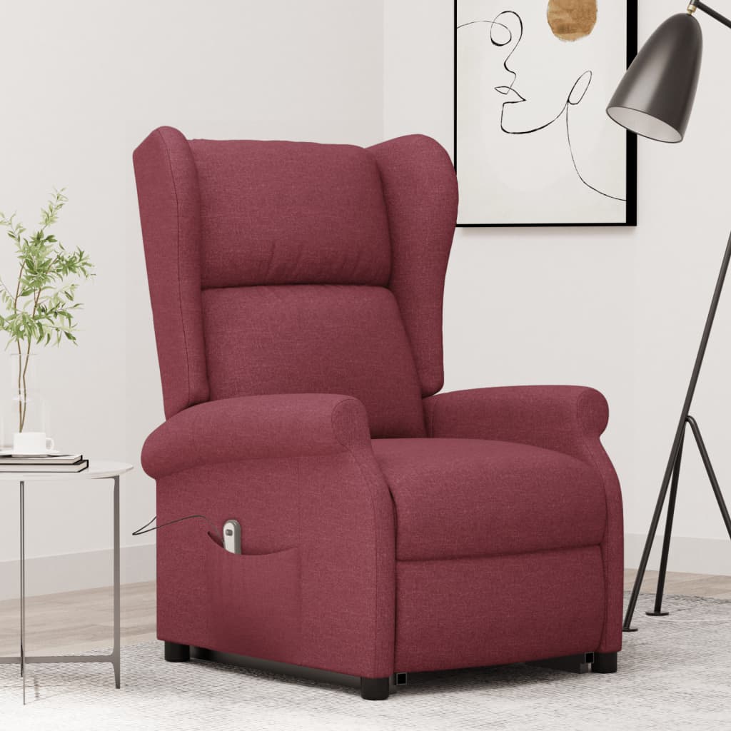 vidaXL Fauteuil Rouge bordeaux Tissu - Xios Store SNC