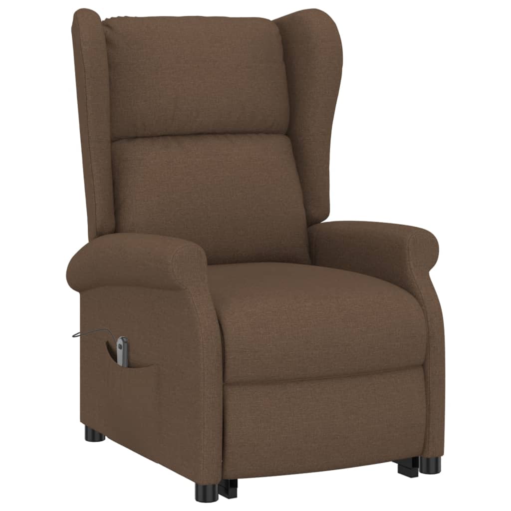 vidaXL Fauteuil Marron Tissu - Xios Store SNC