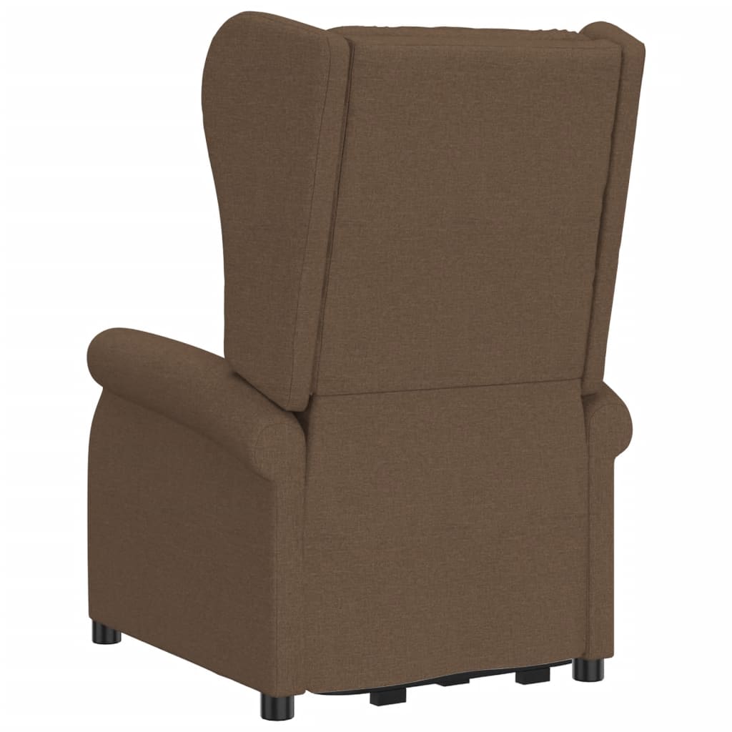 vidaXL Fauteuil Marron Tissu - Xios Store SNC