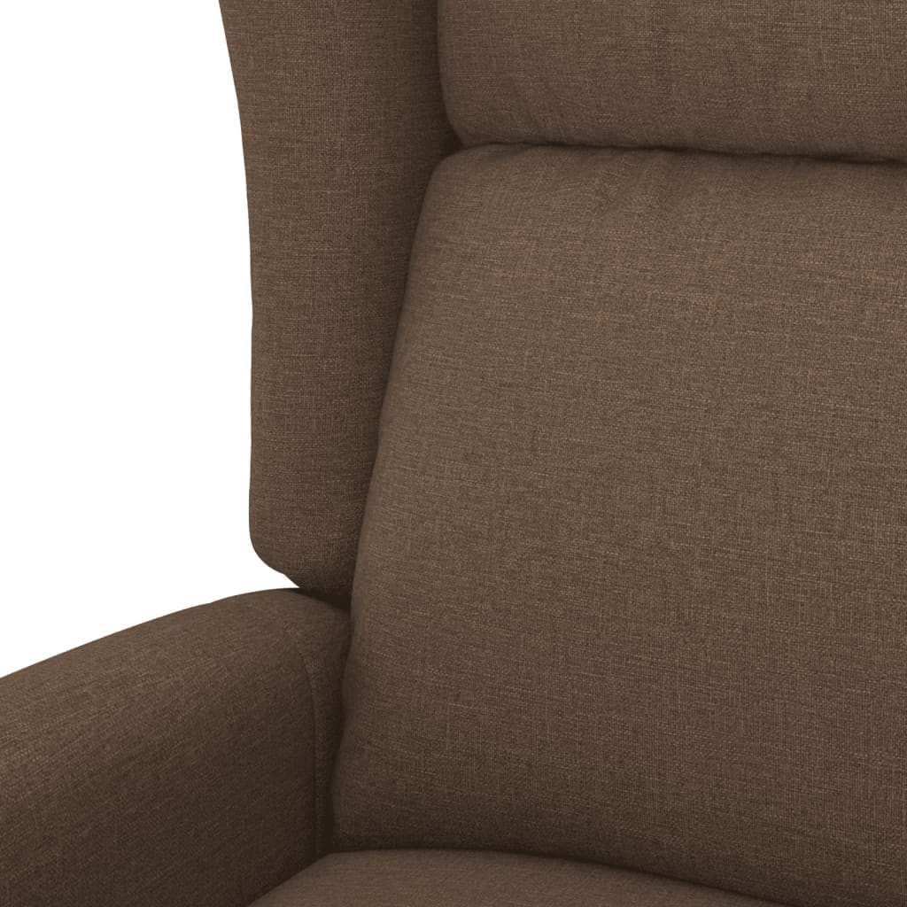 vidaXL Fauteuil Marron Tissu - Xios Store SNC