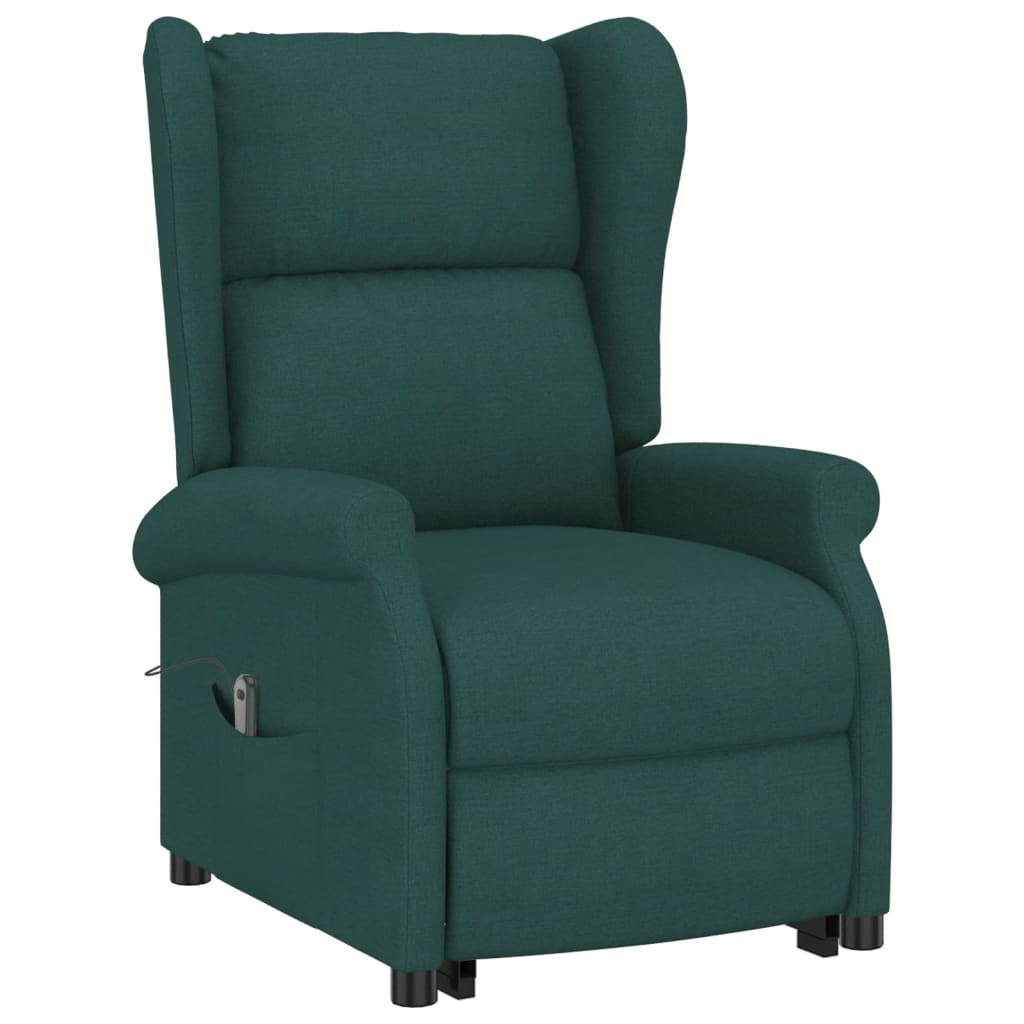 vidaXL Fauteuil Vert foncé Tissu - Xios Store SNC