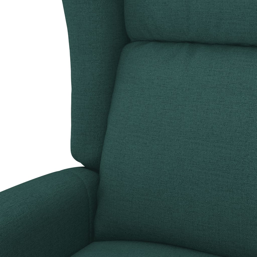 vidaXL Fauteuil Vert foncé Tissu - Xios Store SNC