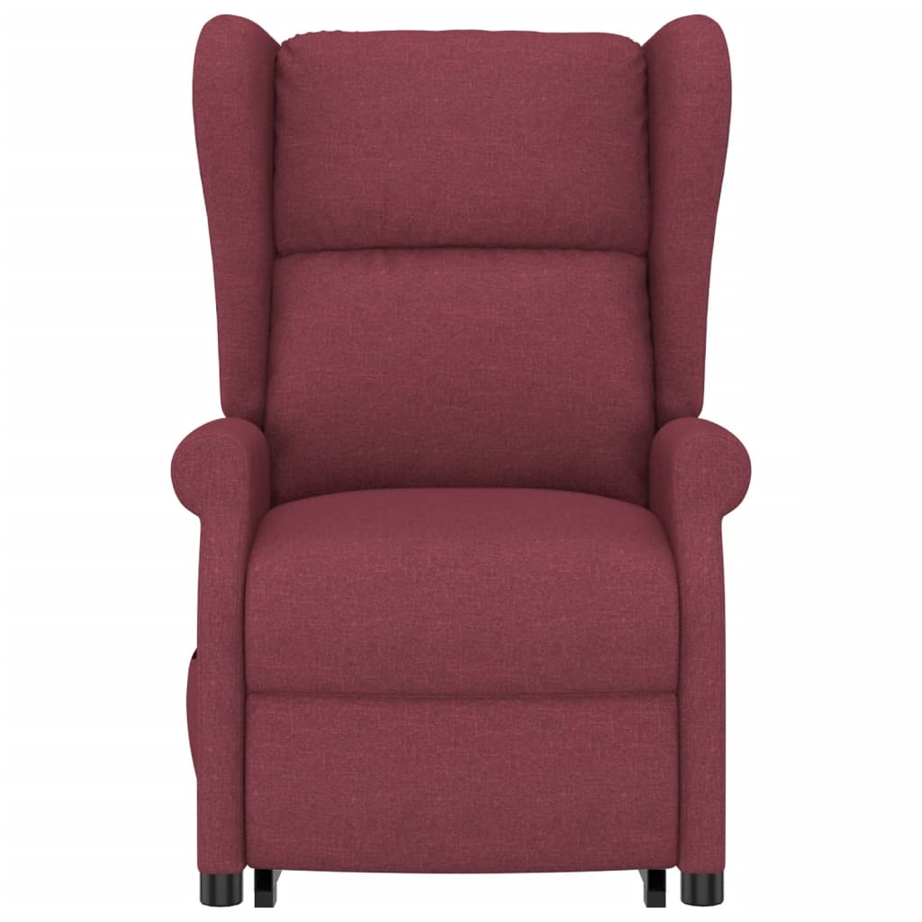 vidaXL Fauteuil de massage Rouge bordeaux Tissu - Xios Store SNC