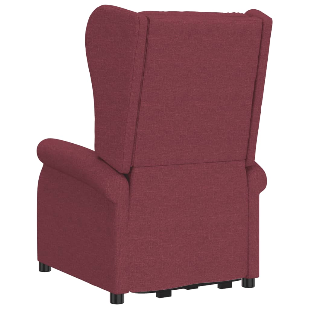 vidaXL Fauteuil de massage Rouge bordeaux Tissu - Xios Store SNC