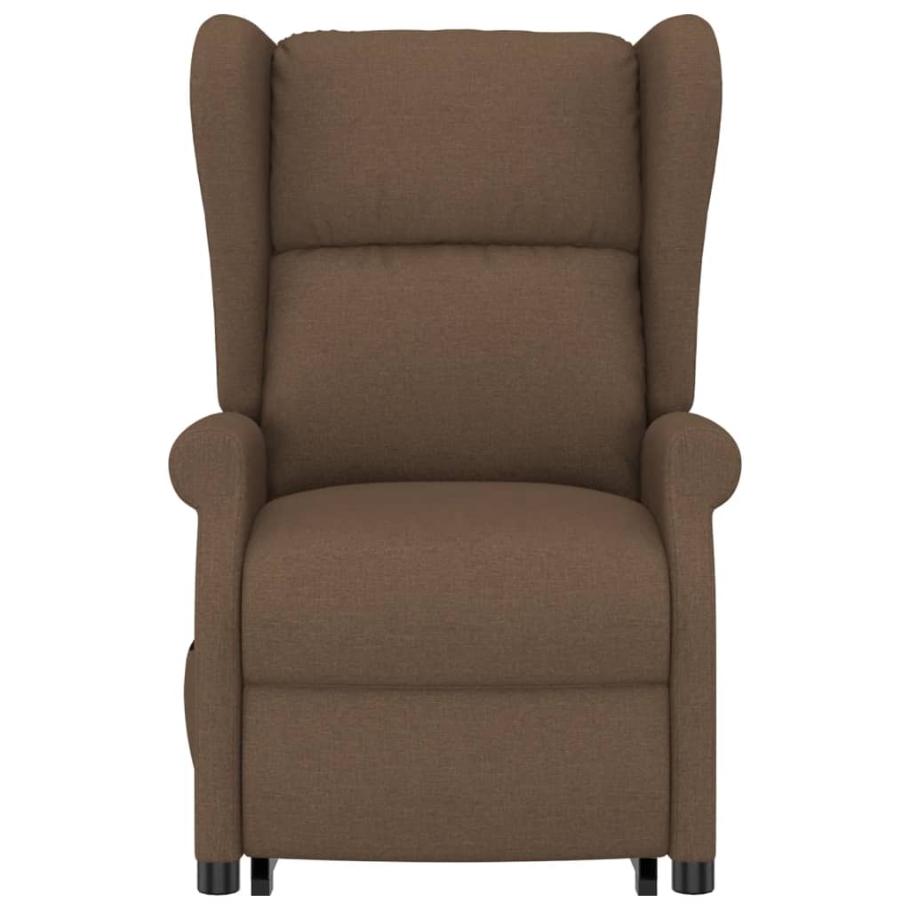 Fauteuil de massage Marron Tissu Fauteuils électriques vidaXL   