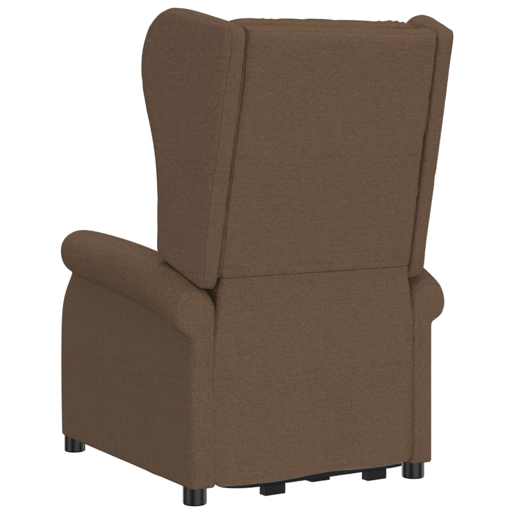 Fauteuil de massage Marron Tissu Fauteuils électriques vidaXL   