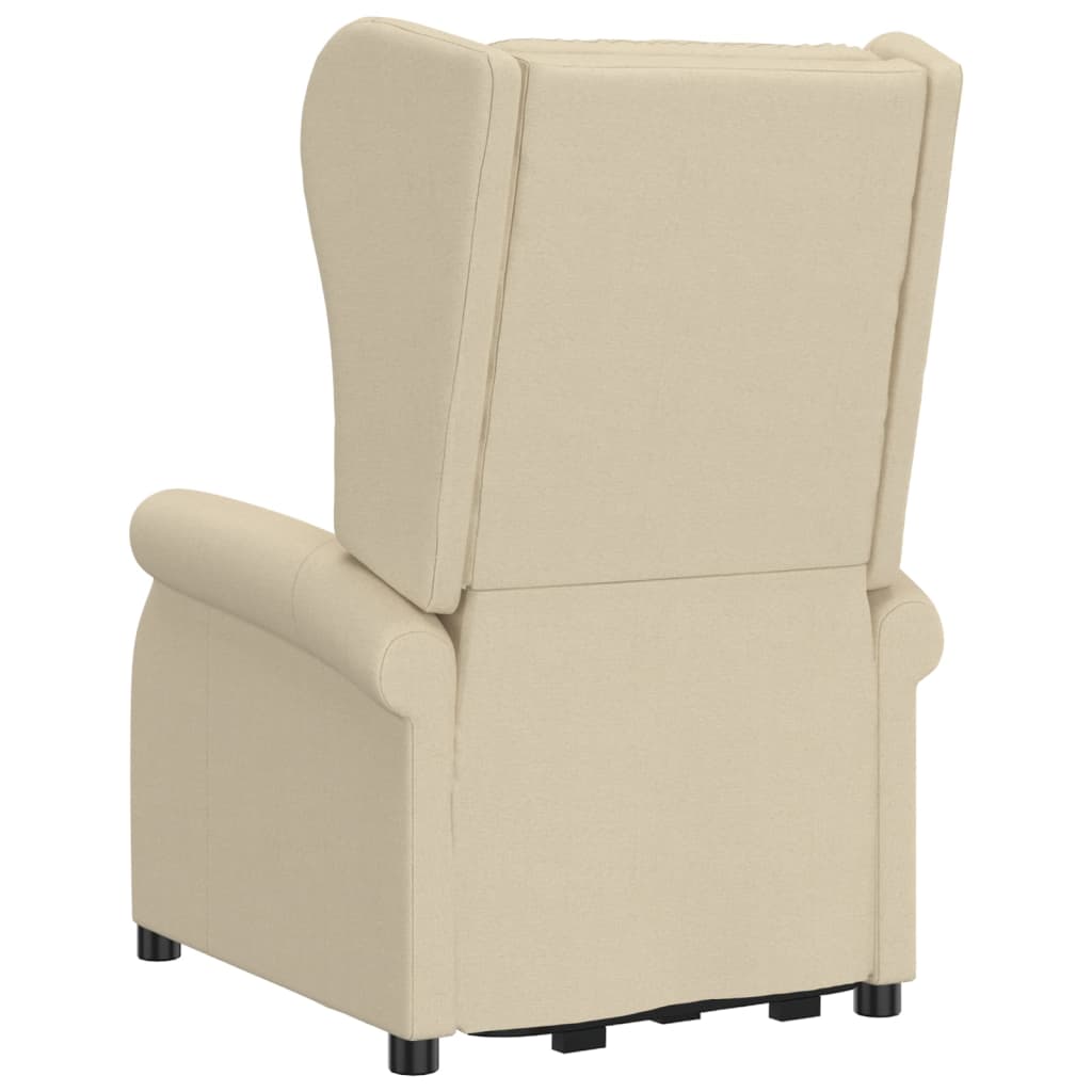 Fauteuil de massage Crème Tissu Fauteuils électriques vidaXL   