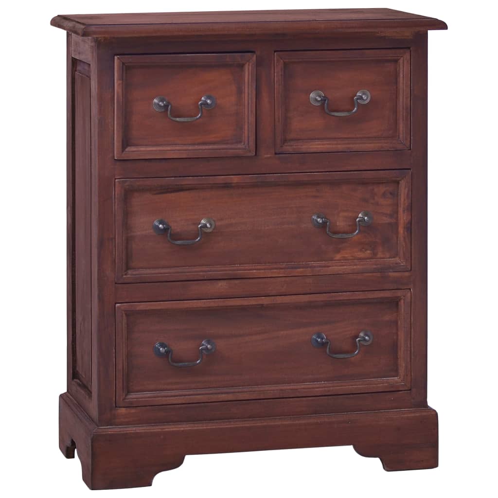 Commode Marron classique Bois d'acajou massif Commodes vidaXL   