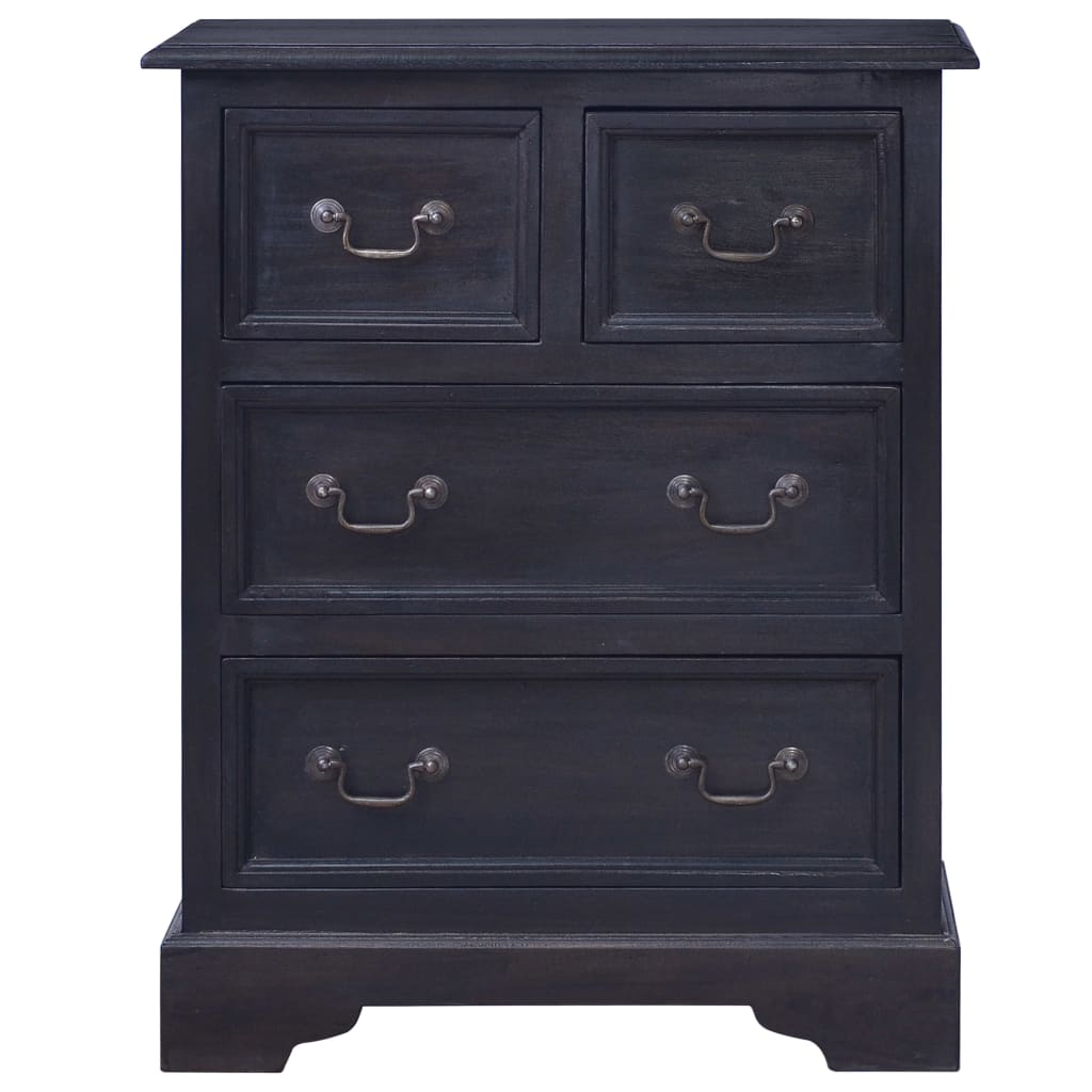 Commode Café noir clair Bois d'acajou massif Commodes vidaXL   