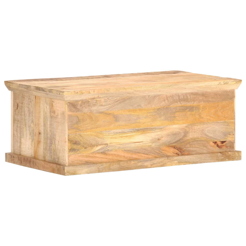 Table basse 90x50x35 cm Bois de manguier et canne naturelle Tables basses vidaXL