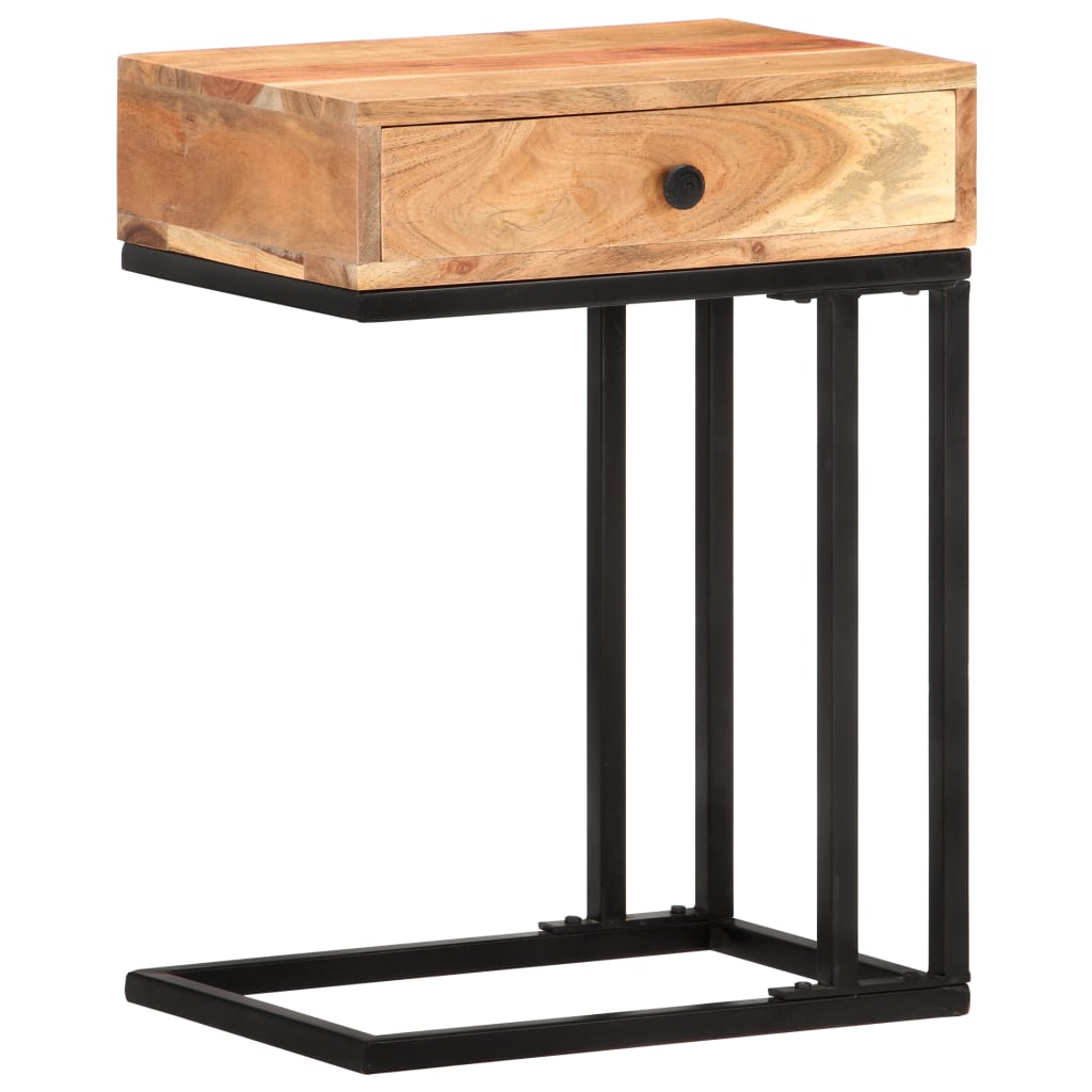 Table d'appoint en forme d'U 45x30x61 cm Bois d'acacia massif Tables d'appoint vidaXL   