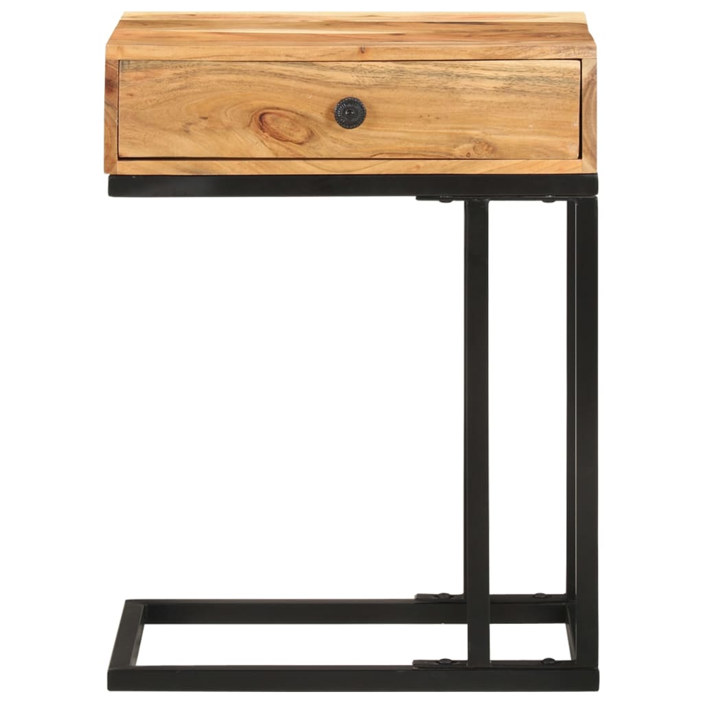 Table d'appoint en forme d'U 45x30x61 cm Bois d'acacia massif Tables d'appoint vidaXL   