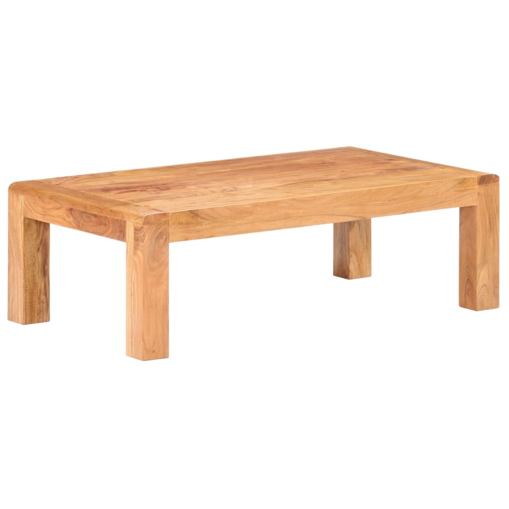 Table basse 110x60x35 cm Bois d'acacia massif et finition miel Tables basses vidaXL   