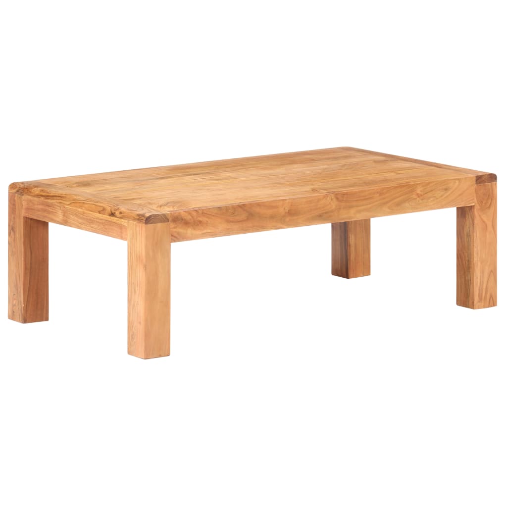 Table basse 110x60x35 cm Bois d'acacia massif et finition miel Tables basses vidaXL   