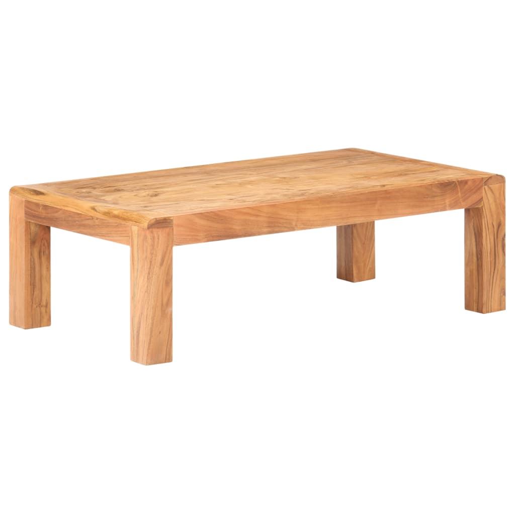 Table basse 110x60x35 cm Bois d'acacia massif et finition miel Tables basses vidaXL   