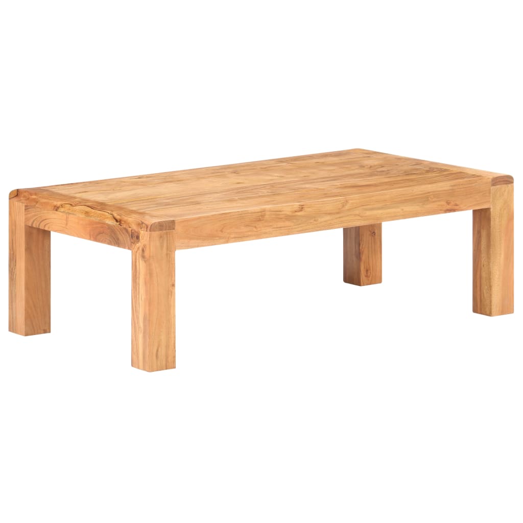 Table basse 110x60x35 cm Bois d'acacia massif et finition miel Tables basses vidaXL   