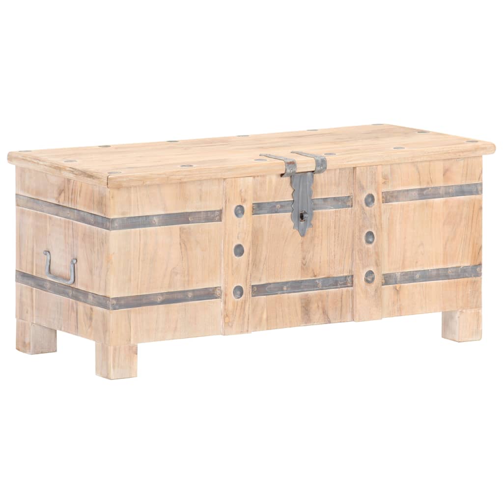 Coffre 90x40x40 cm Bois d'acacia solide Coffres de rangement vidaXL   