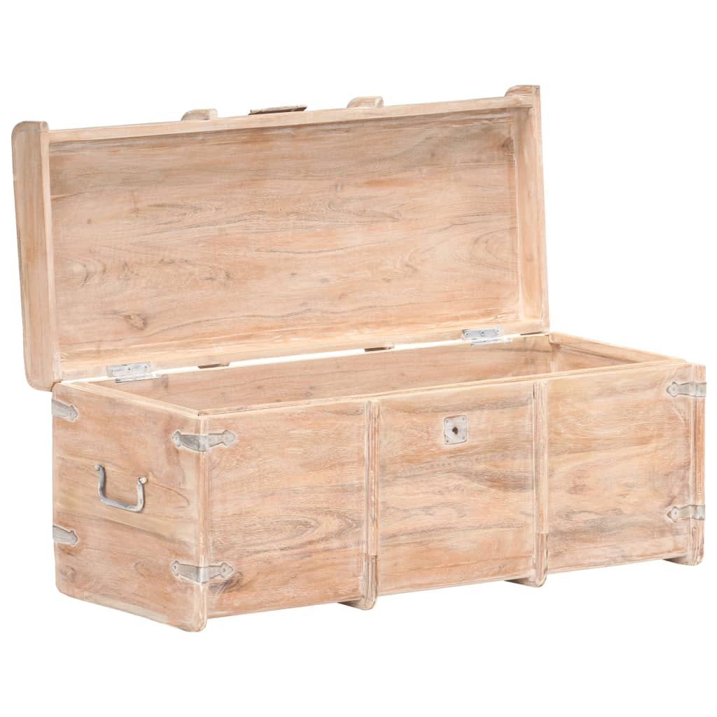 Coffre de rangement 90x40x40 cm bois d'acacia solide Coffres de rangement vidaXL   