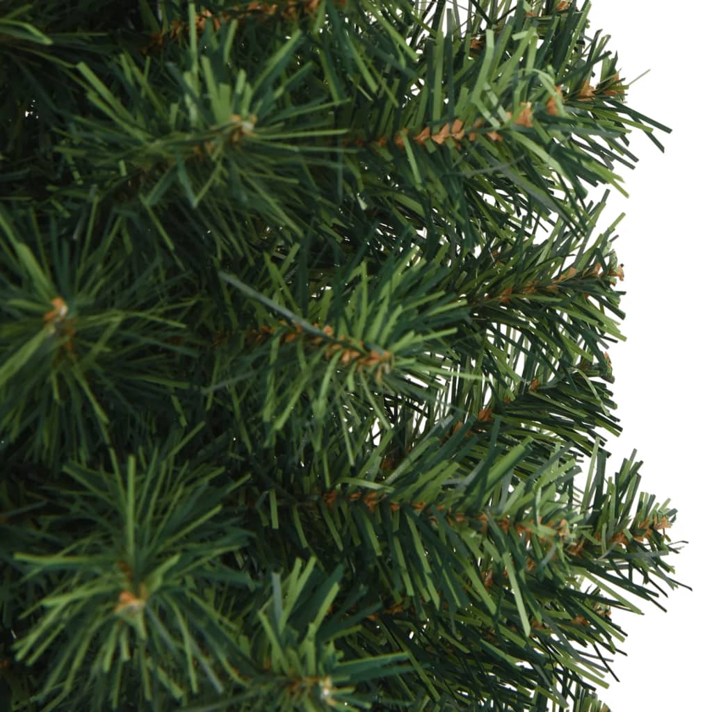 Sapin de Noël artificiel mince avec support vert 150 cm PVC - Xios Store SNC