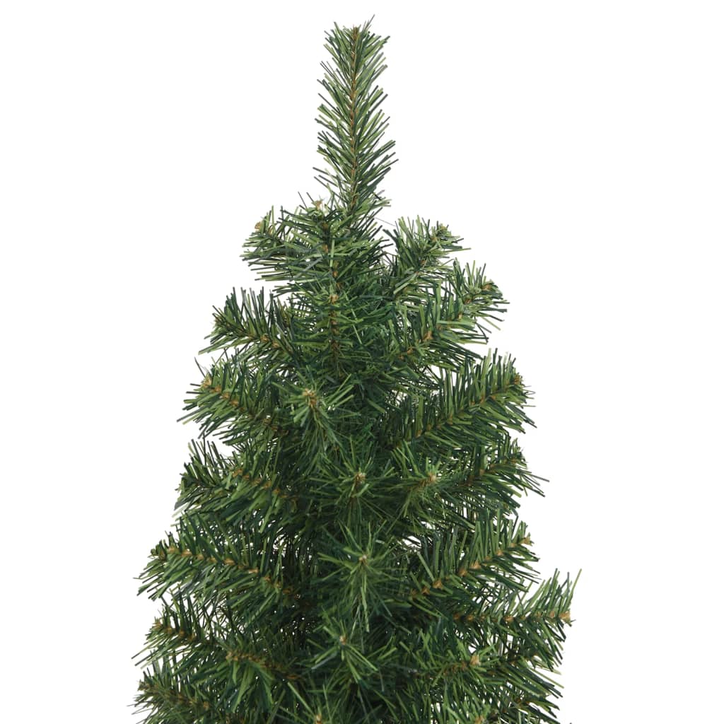 Sapin de Noël artificiel mince avec support vert 180 cm PVC - Xios Store SNC