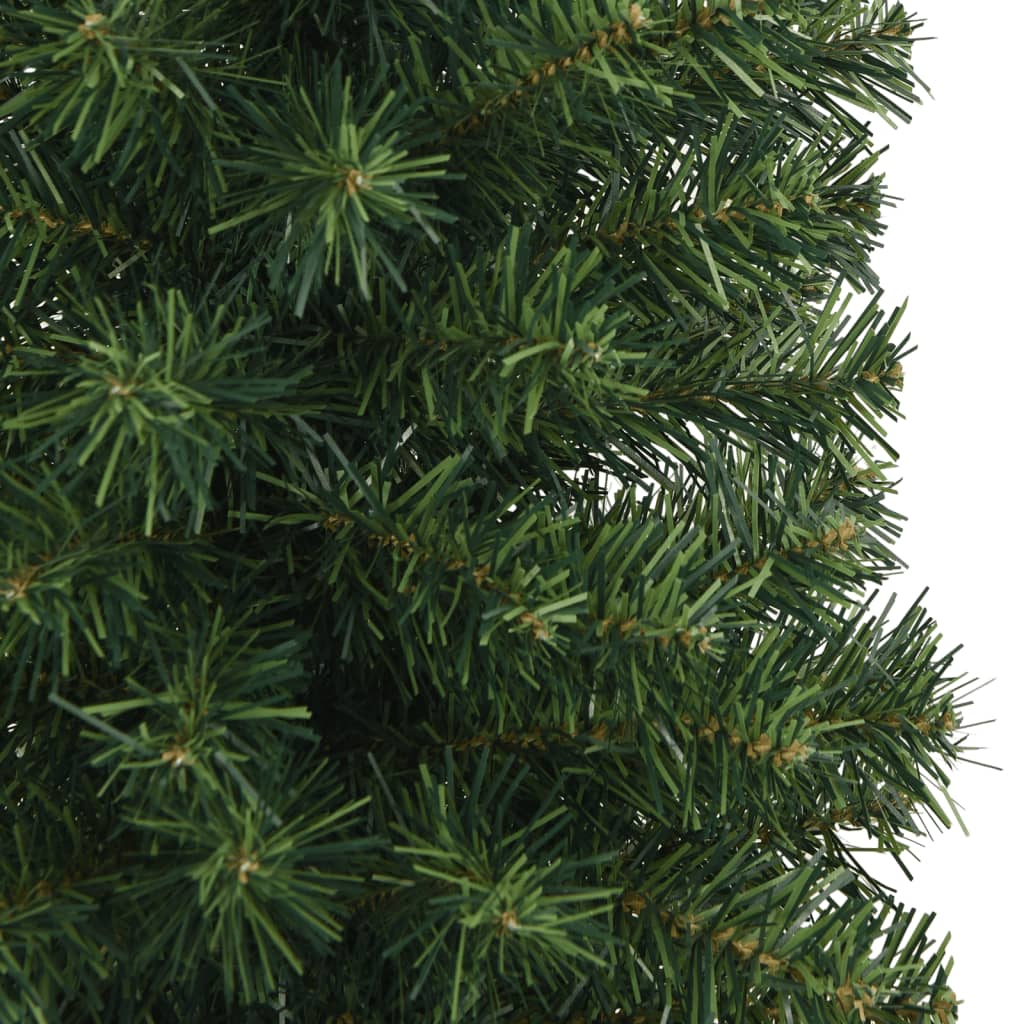 Sapin de Noël artificiel mince avec support vert 180 cm PVC - Xios Store SNC