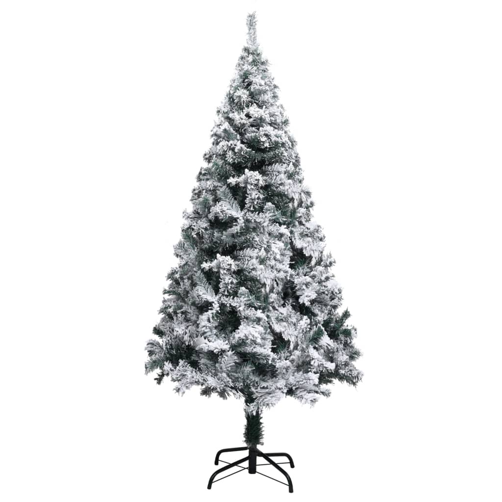 Sapin de Noël artificiel avec neige floquée vert 150 cm PVC - Xios Store SNC