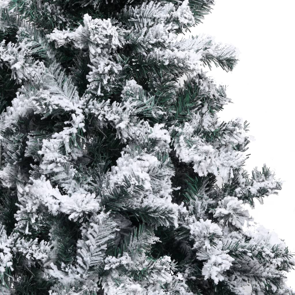 Sapin de Noël artificiel avec neige floquée vert 150 cm PVC - Xios Store SNC