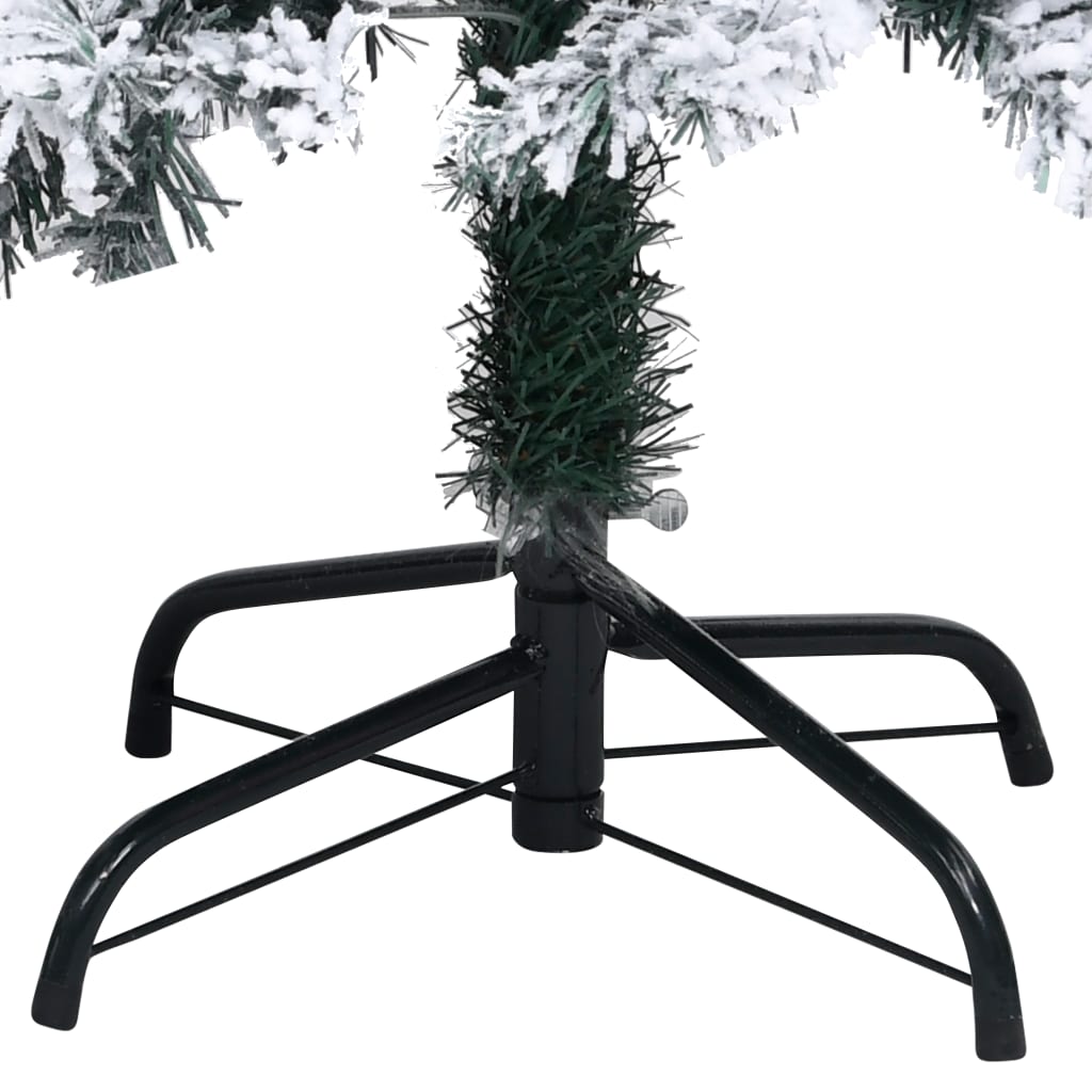 Sapin de Noël artificiel avec neige floquée vert 150 cm PVC - Xios Store SNC