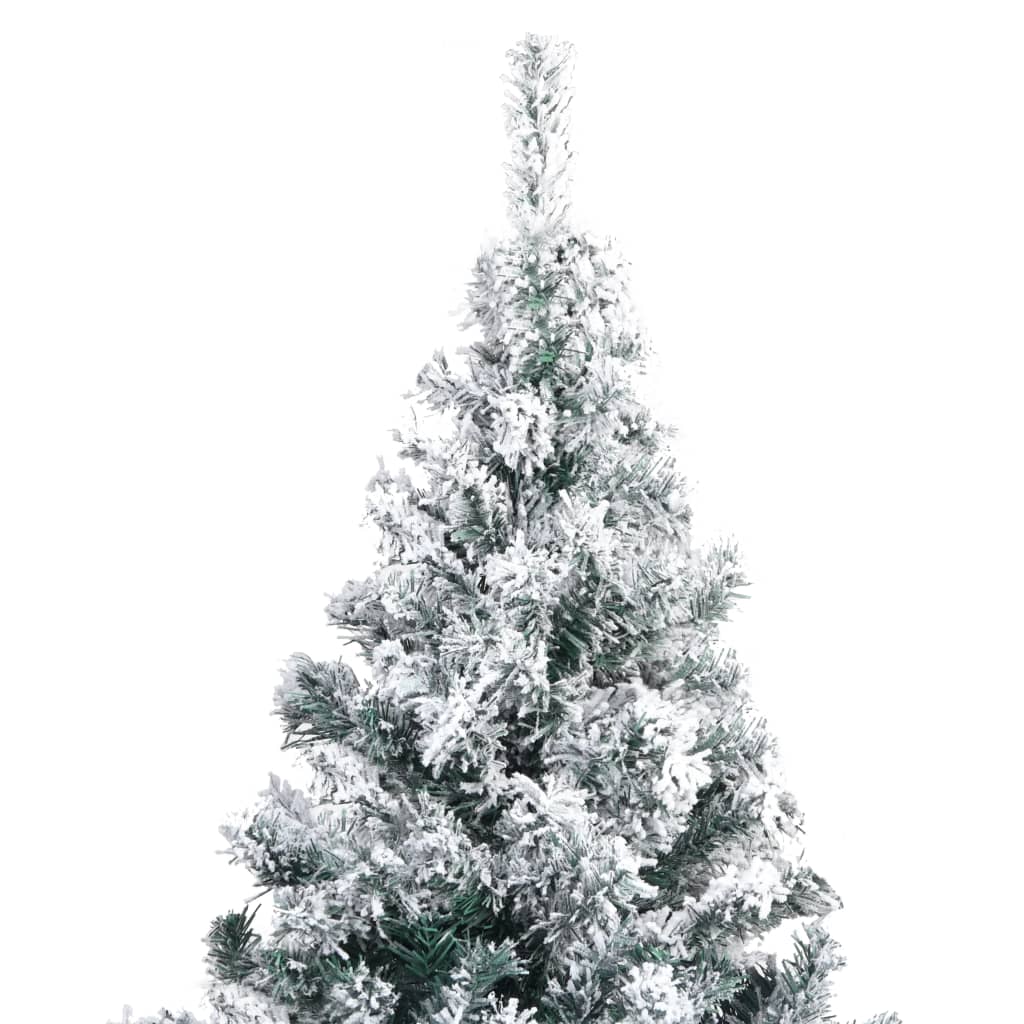 Sapin de Noël artificiel avec neige floquée vert 180 cm PVC - Xios Store SNC