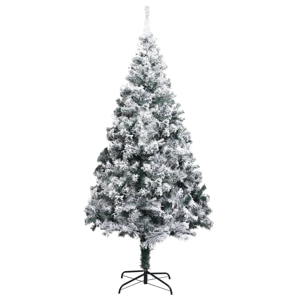 Sapin de Noël artificiel avec neige floquée vert 240 cm PVC - Xios Store SNC