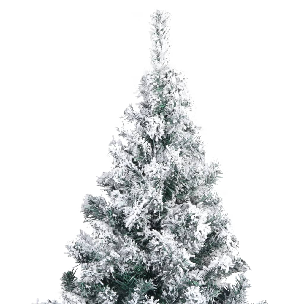 Sapin de Noël artificiel avec neige floquée vert 240 cm PVC - Xios Store SNC