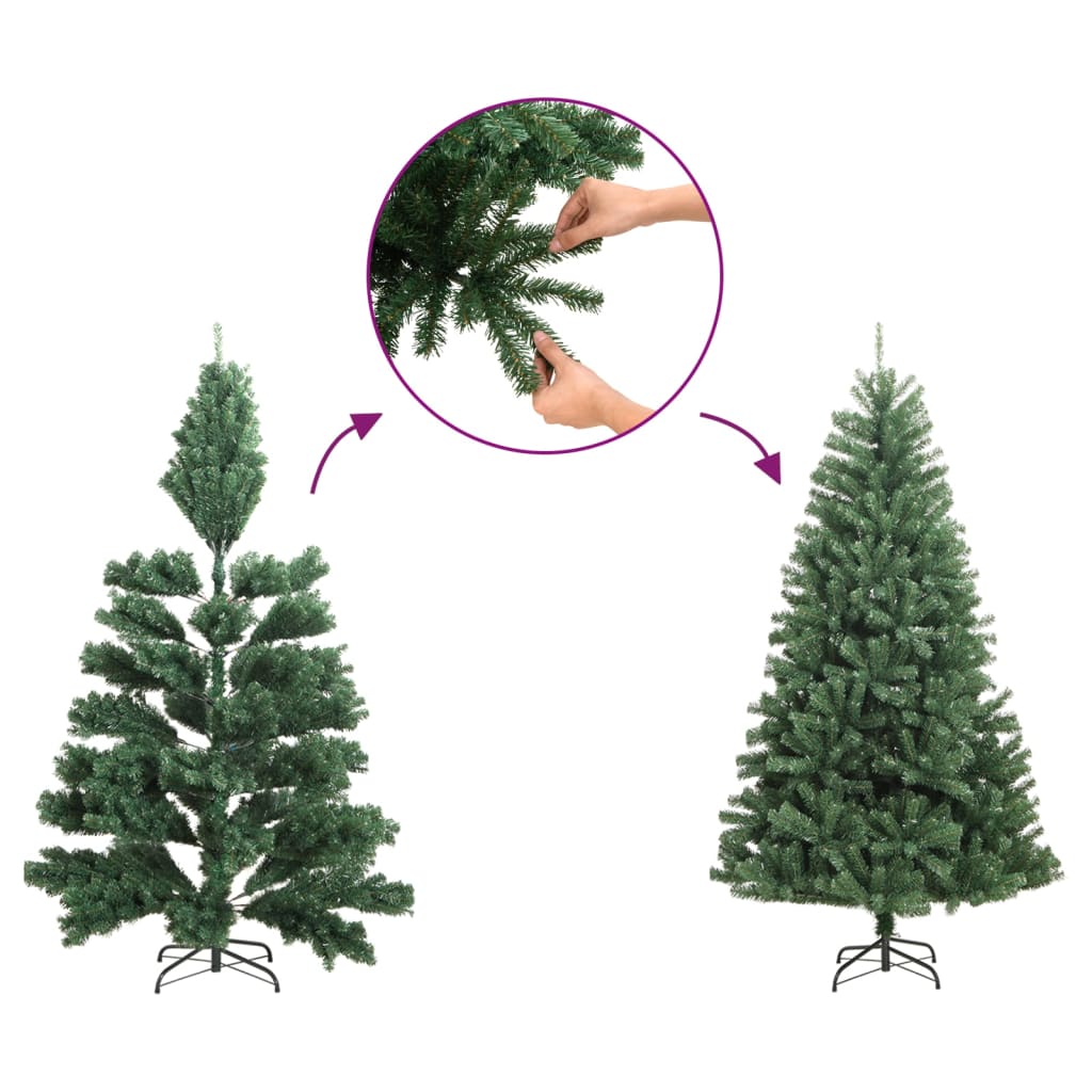 Sapin de Noël artificiel avec neige floquée vert 240 cm PVC - Xios Store SNC