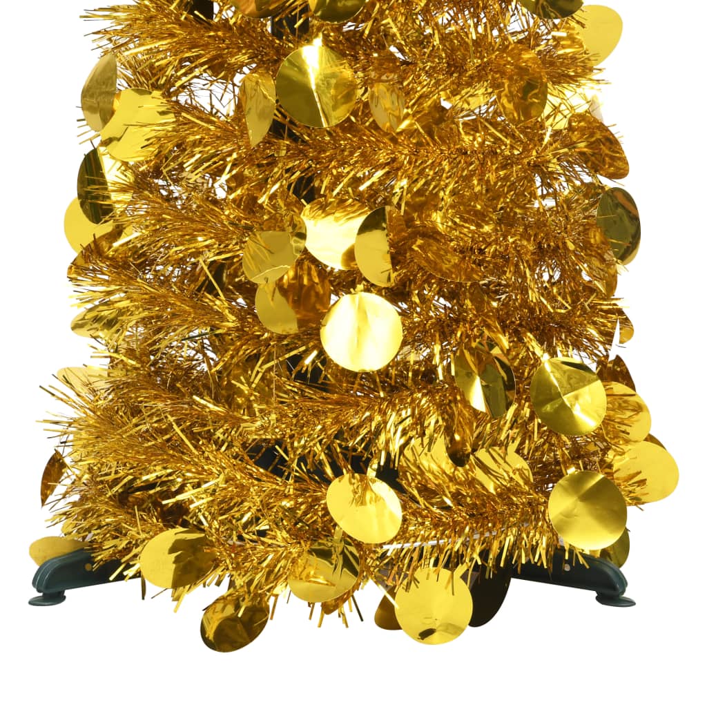 Sapin de Noël artificiel escamotable doré 180 cm PET - Xios Store SNC