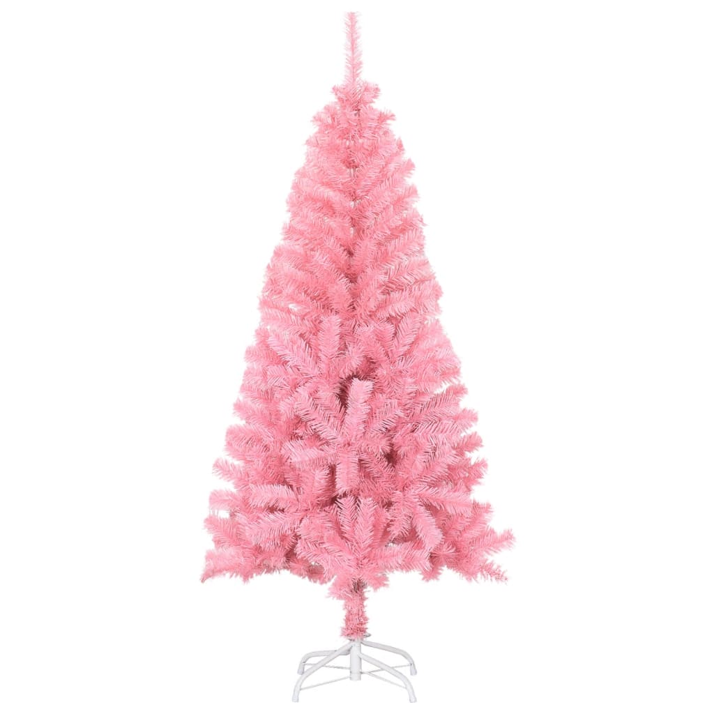 Sapin de Noël artificiel avec support rose 150 cm PVC - Xios Store SNC