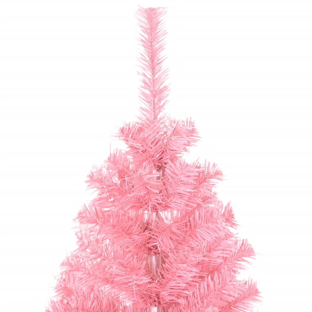 Sapin de Noël artificiel avec support rose 150 cm PVC - Xios Store SNC