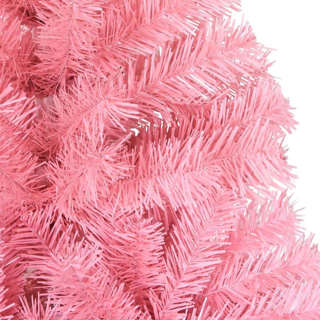 Sapin de Noël artificiel avec support rose 150 cm PVC - Xios Store SNC