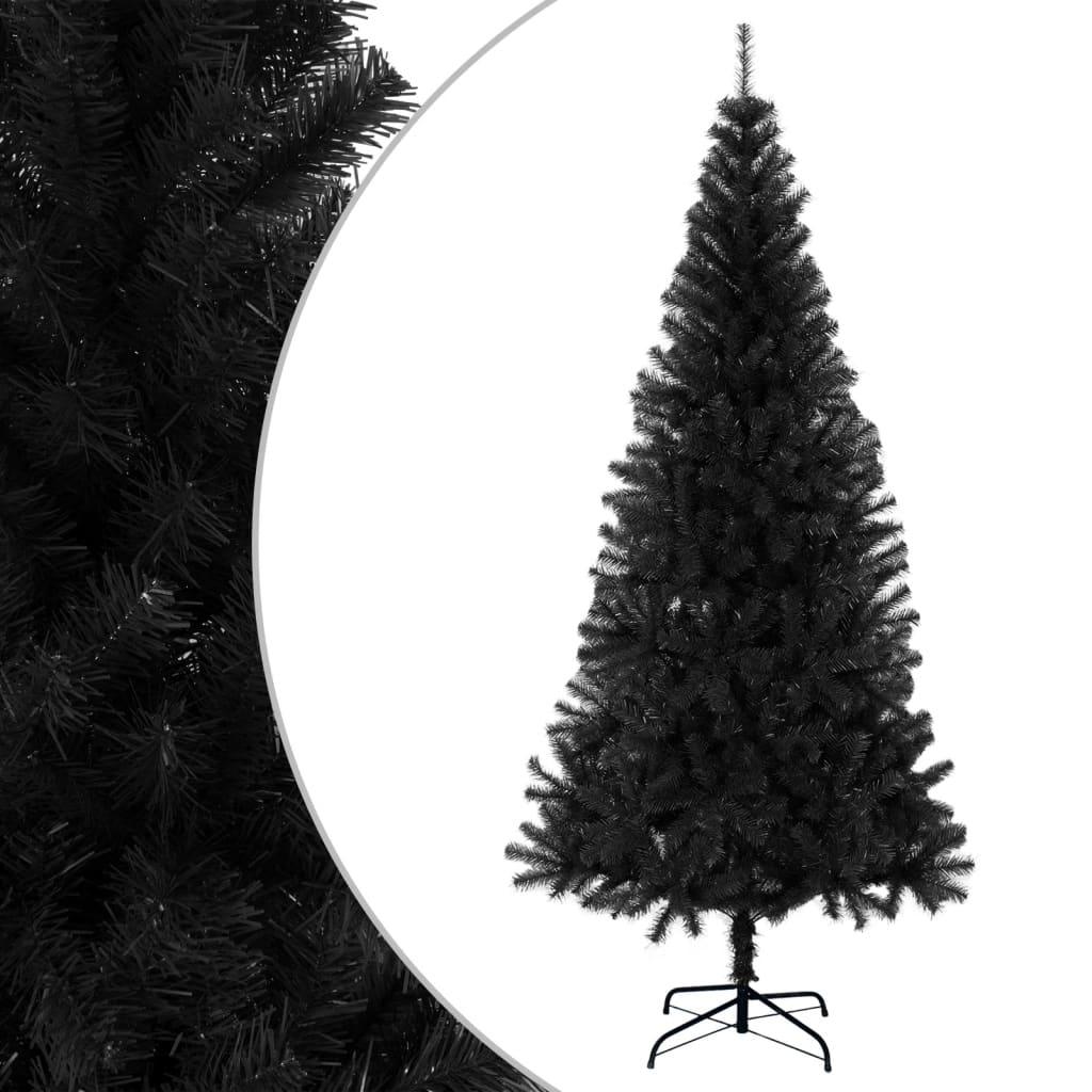 Sapin de Noël artificiel avec support noir 180 cm PVC - Xios Store SNC