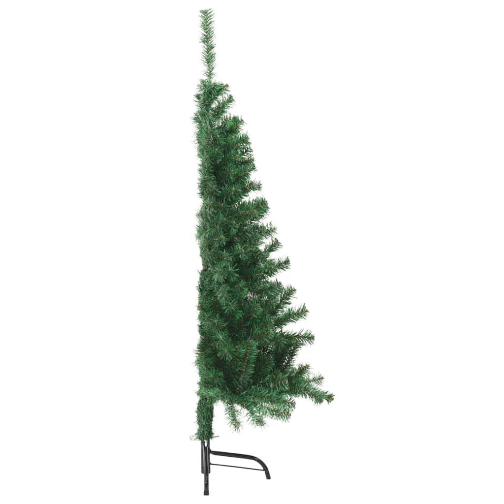 Sapin de Noël artificiel moitié avec support vert 150 cm PVC - Xios Store SNC