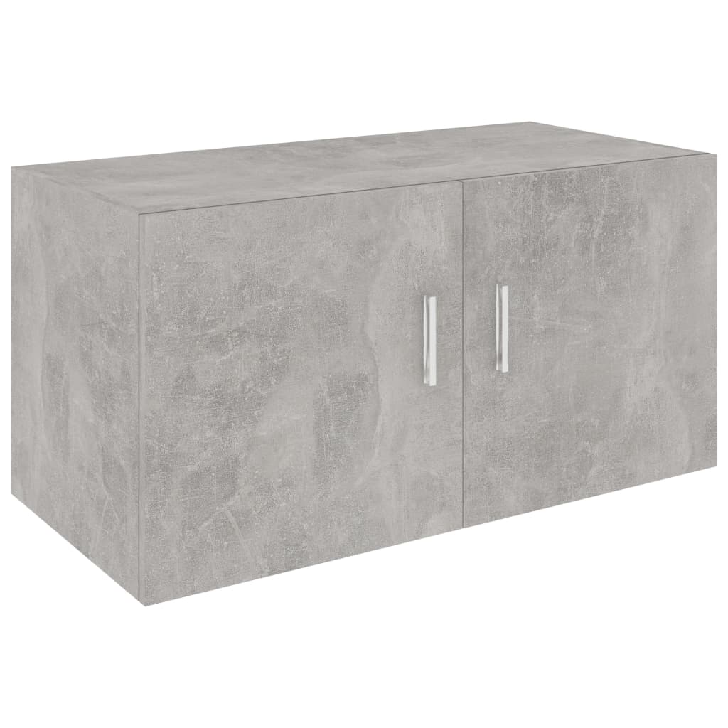 Armoire murale Gris béton 80x39x40 cm Aggloméré Étagères murales & corniches vidaXL