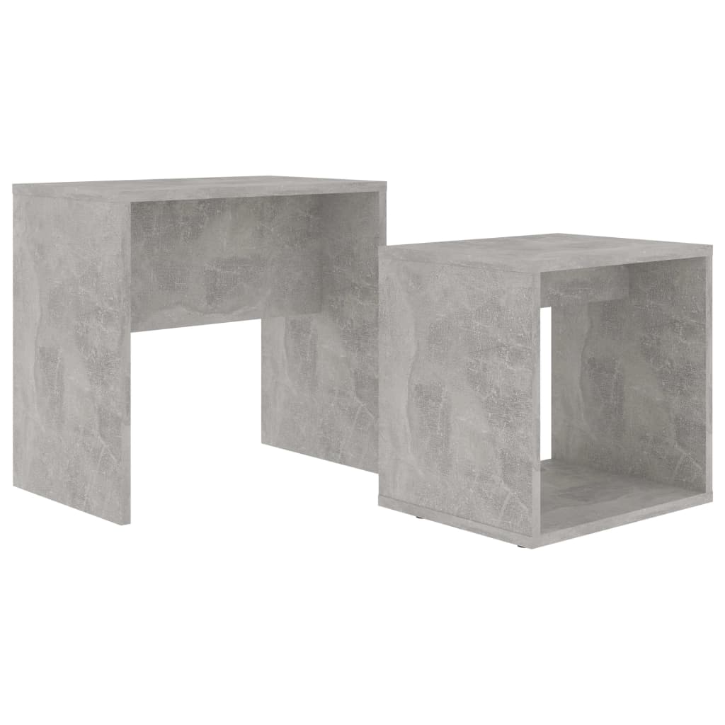 Ensemble de tables basses Gris béton 48x30x45 cm Aggloméré Tables basses vidaXL