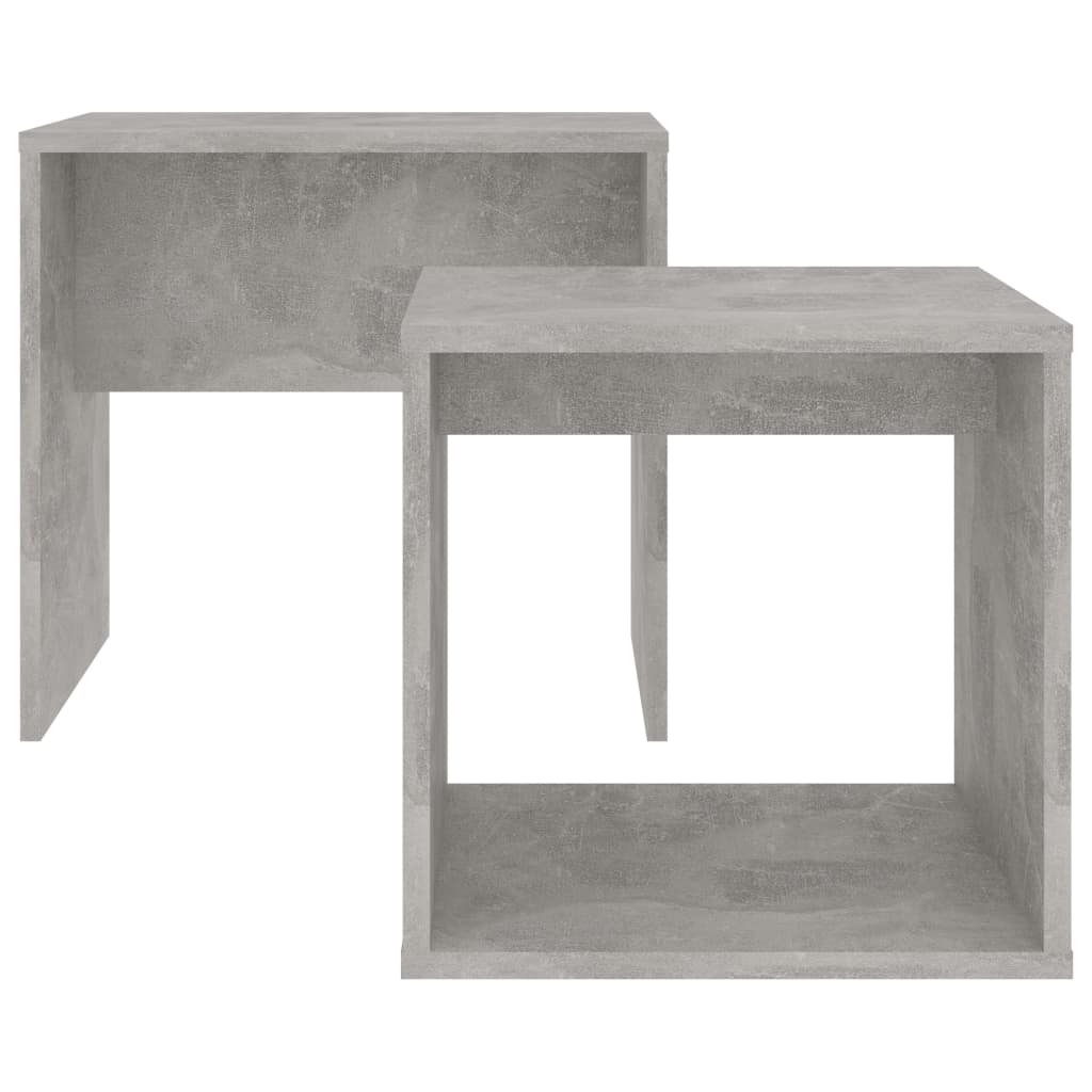 Ensemble de tables basses Gris béton 48x30x45 cm Aggloméré Tables basses vidaXL