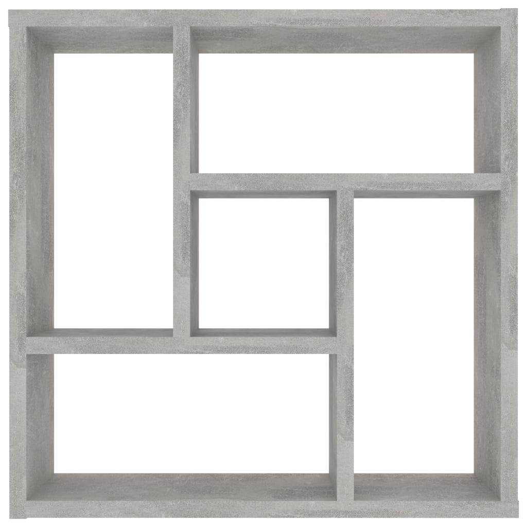 Étagère murale Gris béton 45,1x16x45,1 cm Bois d’ingénierie Étagères murales & corniches vidaXL   