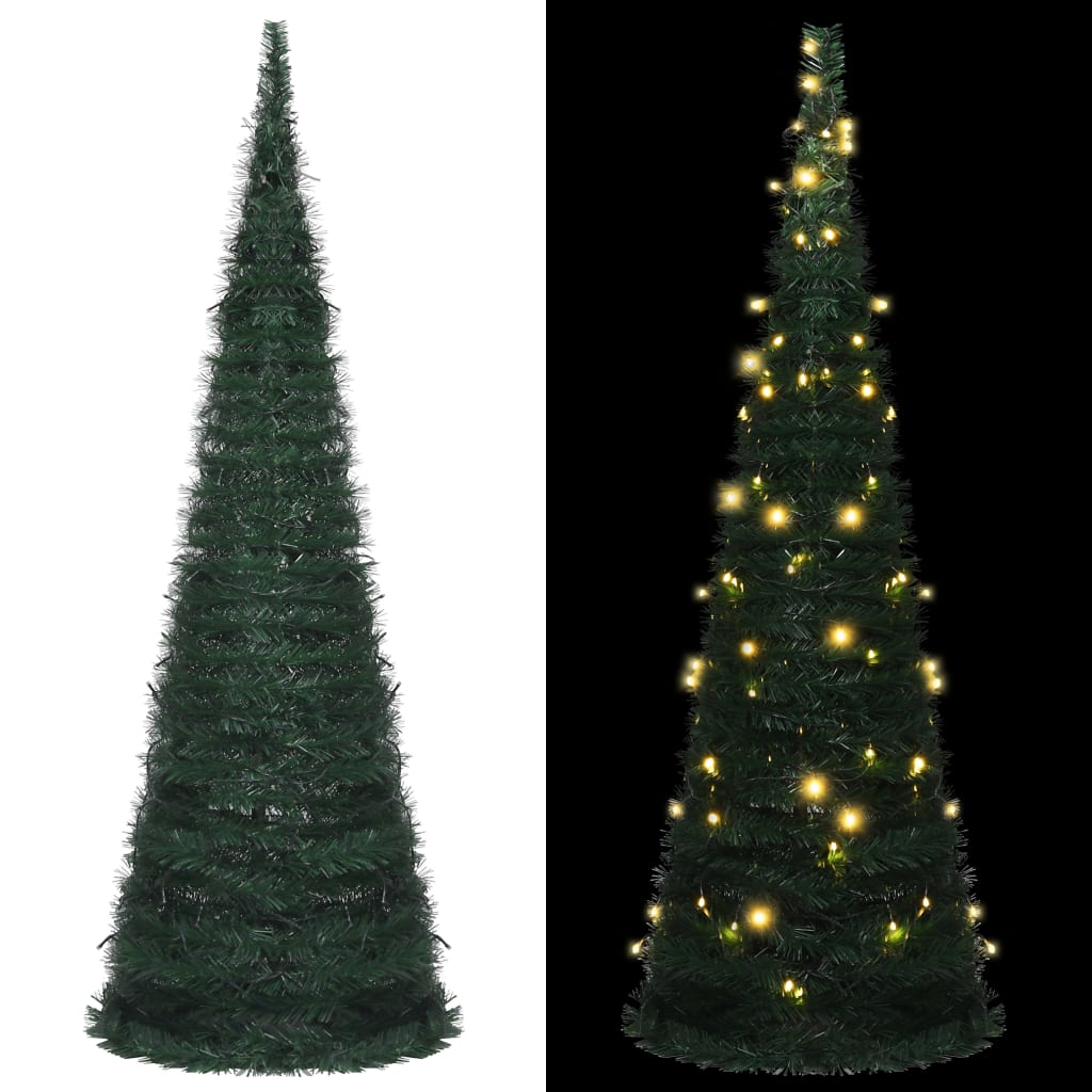 Sapin de Noël artificiel pré-éclairé avec guirlandes vert 180cm - Xios Store SNC